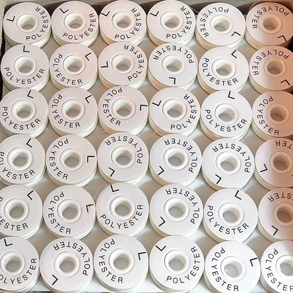 Super Quality Style L 144 Prewound Bobbins| Cardboard| White